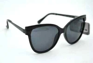 GAFAS DE SOL FOSTER GRANT NEGRAS BRILLANTES PARA MUJER OJO DE GATO JSKG 18 01 - Imagen 1 de 3