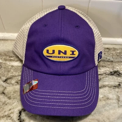 NEW University Of Northern Iowa UNI Panthers Russell Adjustable Mesh Cap Hat - Image 1 of 4