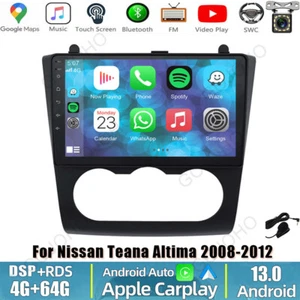 Radio estéreo + cámara Apple Carplay para Nissan Teana Altima 2008-2012 Android 13 - Imagen 1 de 20