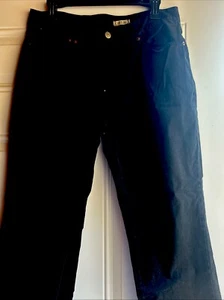 Vintage Ralph Lauren 1967 33x30 Bootcut Black Button Zipper Fly Denim Never Worn - Picture 1 of 9