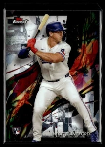 2024 Topps Finest Wyatt Langford Rookie Texas Rangers #97 - Picture 1 of 2