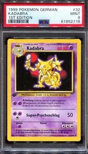 PSA 9 Pokemon 1999 German Deutsch 1st Edition Base Kadabra #32 - Picture 1 of 2