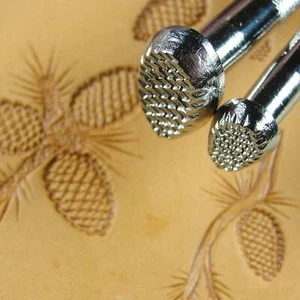 Leather Stamping Tools - 2-Piece Pine Cone Stamp Set - Picture 1 of 5