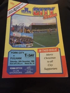 York City V Fulham 1983 Soccer/football Programme - Picture 1 of 2
