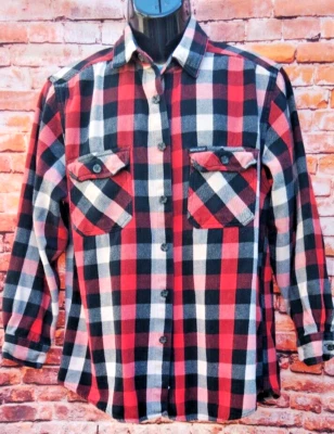 Camisa/chaqueta ligera de franela marca Woolrich roja/negra/blanca  Foto 1 de 4