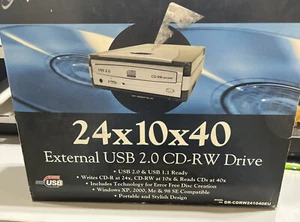 I/O MAGIC 24x10x40 INTERNAL CD REWRITABLE DRIVE NEW & SEALED - Picture 1 of 5