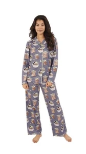 Munki Munki Star Wars Baby Yoda Schlafanzug Damen Größe XL Extra Large 2-teilig Neu mit Etikett - Bild 1 von 2