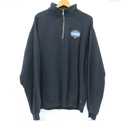 Lowes Racing Team Fleece Jacket Quarter Zip Size XL Black Henrick Motorsports - Image 1 of 4