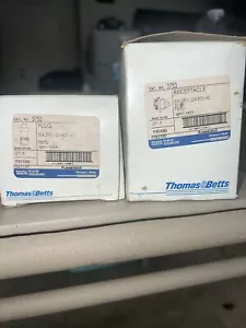 Thomas and Betts 3753 Female receptacle with 250V-20A 600V 2W & Male Plug 3750 - Picture 1 of 7