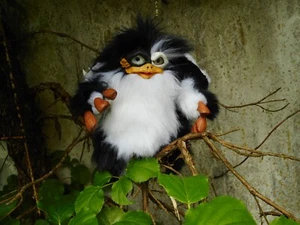 Kreatur Art Doll Puppe Fabelwesen WOLPERTINGER "SCHLAPFI" FolkArt Folklore OOAK - Picture 1 of 7
