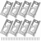 6 Pairs Bifold Cabinet Hinges 3" Flush Non-Mortise Chest Door Supply