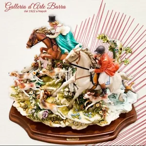 Capodimonte porcelain. Fox Hunting.Hunting Joke.Limited Edition - Picture 1 of 9