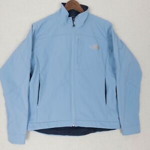 The North Face Jacket Womens Medium Blue Softshell Zip Up Apex Outdoor Hiking