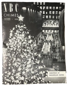 NBC CHIMES Employee Magazine Vintage Navidad 1955 Sarnoff Howdy Doody TV Radio - Imagen 1 de 9