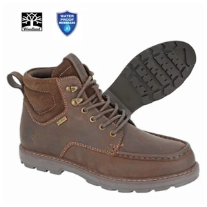 Woodland M653WB Herren Leder Wasserdicht 6 Augen Haken/Schnürstiefel - Bild 1 von 3