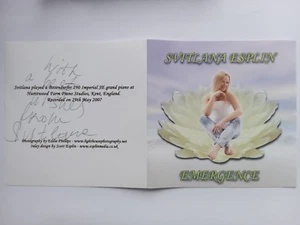 Svitlana Esplin - Emergence Signed CD Autograph Autographed ( Grand Piano ) - Foto 1 di 2