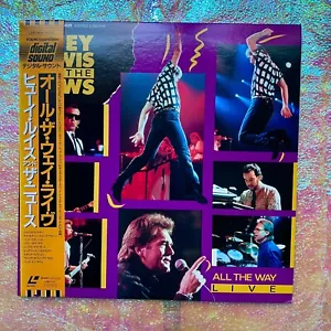 Huey Lewis & the News ALL THE WAY LIVE Laserdisc LD w/OBI L050-1104 US SELLER - Picture 1 of 14