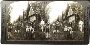 Keystone Stereoview Peasants on Street, Rural Russia 1910’s Education Set #484 B - Picture 1 of 2
