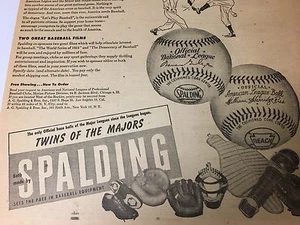 SCALDING & ADRIONDACK ADVERTISING FROM SPORTS NEWSPAPER 1950'S - Bild 1 von 5