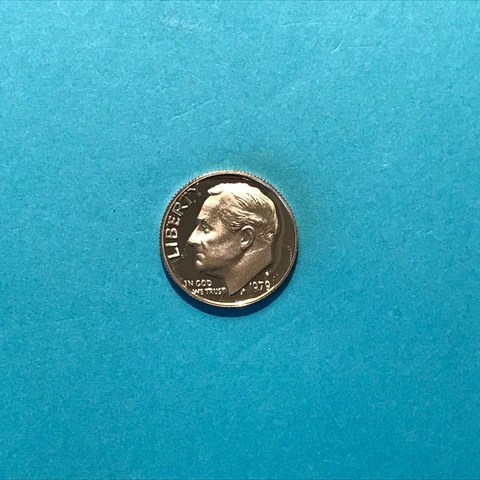 1979 S  Roosevelt  Proof Dime Type 1    FREE SHIP Cover