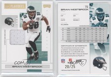 2007 Playoff NFL Playoffs Gold Materials /25 Brian Westbrook #73