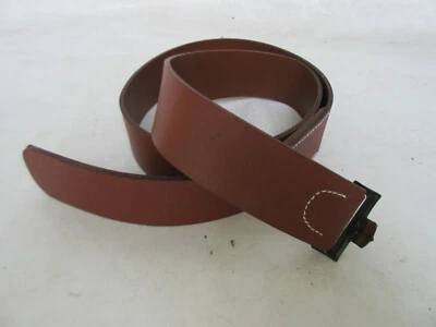 STEFS CORNER LW Koppel Lederkoppel Koppelriemen Leder Braun Belt -100 Luftwaffe Airforce WWII