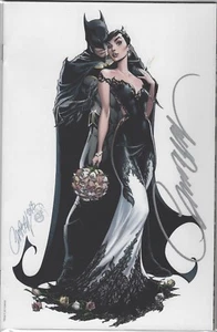 BATMAN 50 J SCOTT CAMPBELL VIRGEN G FIRMADO BODA VARIANTE BLANCA SDCC CASI NUEVO CERTIFICADO DE AUTENTICIDAD '18 - Imagen 1 de 2