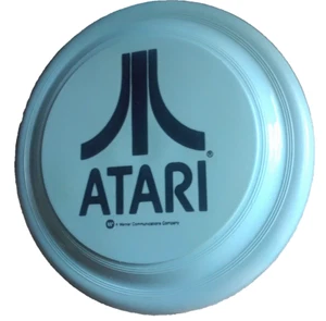 VTG RARE PAIR 1981 ATARI Frisbees◇Lrg Logo◇Cool Blue◇Special Edition◇Pristine A+ - Picture 1 of 5