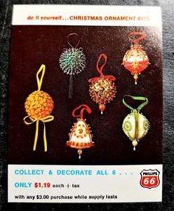 SOLO TARJETA PUBLICITARIA de Phillips 66 para kit de adornos años 70 - Imagen 1 de 4