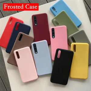 Étui téléphone mat en silicone mince givré pour Samsung A20E A40 A50 A70 A34 5G - Photo 1 sur 20