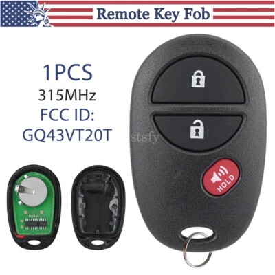 Replacement For 2005 2006 2007 2008 2009 2010 2011 2012 Toyota Tacoma Key Fob 3B - Image 1 of 4