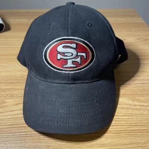 47 BRAND SAN FRANCISCO 49ERS MVP BLACK HAT Kids Sizes - Picture 1 of 7