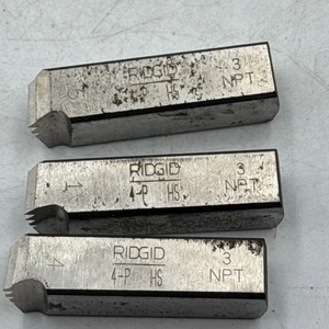 Ridgid 38230 Power Threading/Geared 4PJ Dies 3-1/2 NPT HS Dies (3/5 Only) - Picture 1 of 5