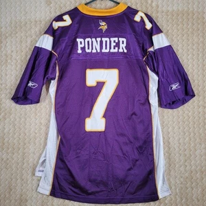 Minnesota Vikings Christian Ponder #7 Reebok On Field NFL Jersey Size Large Mens - Picture 1 of 6