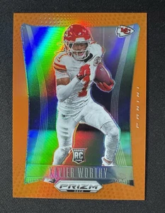2024 Panini Prizm Deca Xavier Worthy Orange RC/49 #158 Chiefs - Foto 1 di 2