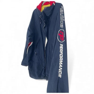 Abrigo chaqueta de vela vintage NAUTICA PERFORMANCE bordado deletreado talla XL Foto 1 de 4