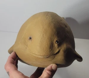 Vintage signiert Anthony Freeman McFarlin Wal Keramik Ozean Meer Pflanzgefäß 408 USA  - Bild 1 von 8