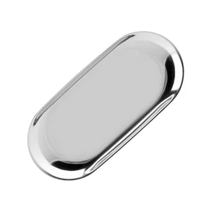 (Silver L)Nordic Style Stainless Storage Tray Cosmetics Jewelry Cake Plate DW - Picture 1 of 12