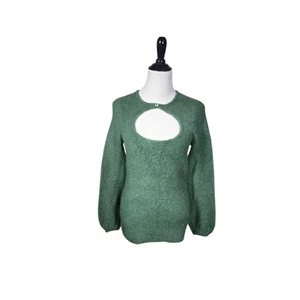 Moda International Large Green Keyhole Sweater - Picture 1 of 7