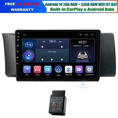 Touchscreen Android 14 Autoradio GPS Carplay Für Toyota GT 86 2012-2016 Sat Nav - Bild 1 von 4