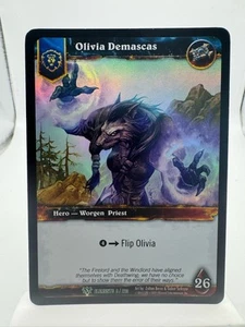 World of Warcraft TCG Elements Foil Hero Olivia Demascas - Picture 1 of 2
