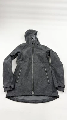 Chaqueta REI Para Mujer XS Gris Con Capucha Cremallera Completa Softshell Exterior Senderismo Forrada de Vellón Foto 1 de 4