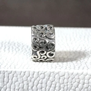 Autentico Pandora Argento Sterling 925 Girotoli Clip Charm Perlina 790338 ALE - Foto 1 di 11