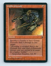 Goblin Grenade Fallen Empires MTG Magic Card ~ LP