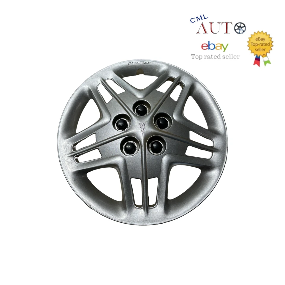 Pontiac Aztek Bonneville 2003-2005 16" 5 radios cubierta de rueda plateada OEM Foto 1 de 4