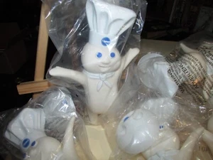 Neu in Verpackung 2007 Pillsbury Doughboy versiegelt Vinyl Poppin' Fresh mit Ständer - Bild 1 von 4