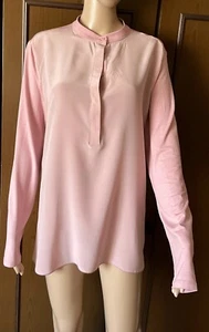 Blusa con inserto in pura seta Max Mara Donna, colore rosa pallido, taglia XL - Foto 1 di 14