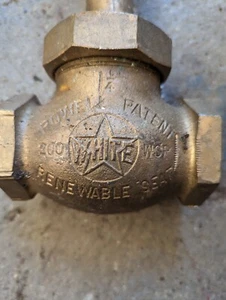 Steampunk Powell weißer Stern 1 1/4 neu alter Lagerbestand Vintage Ventil - Bild 1 von 5