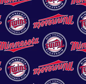 Tessuto pile stampa squadra di baseball Minnesota Twins MLB da cantiere s6616bf - Foto 1 di 1