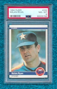 Fleer #239 1984 Nolan Ryan PSA 8 casi nuevo-como nuevo corte Astros Angels Mets Rangers - Imagen 1 de 1